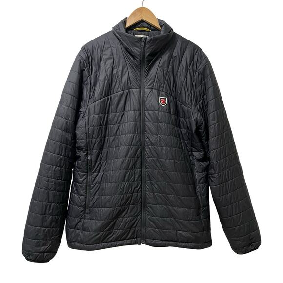FjallRaven Mens Expedition X-Latt Jacket Size XL Black Hiking Packable FLAW - Picture 1 of 10